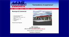 Desktop Screenshot of manhattanconcrete.com
